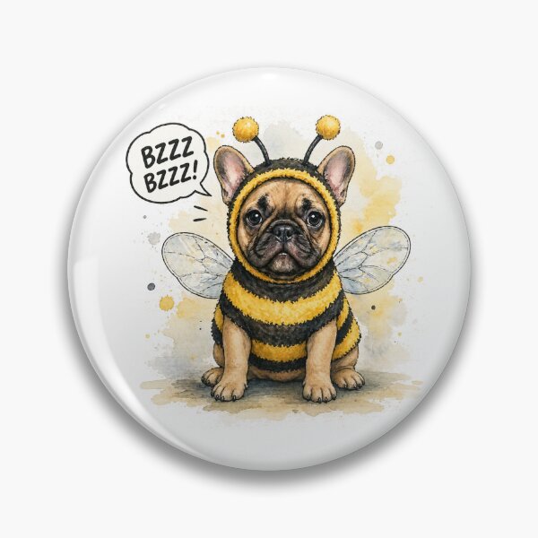 Item preview, Bee Frenchie Vibes – Cute Bulldog in Bee Costume designed and sold by shallia.