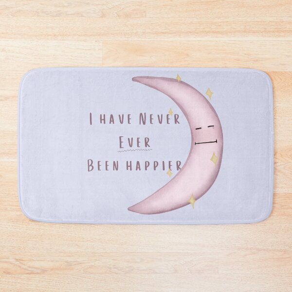 Item preview, I Have Never Ever Been Happier — Dark Cute Moon Illustration designed and sold by Reverber.arting.