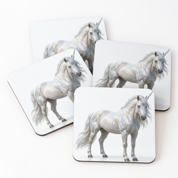 Item preview, silver white unicorn magical  designed and sold by Kate1art.