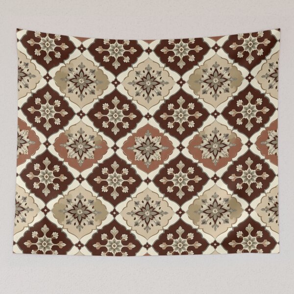 Item preview, Elegant Beige & Brown Diamond Geometric Seamless Pattern designed and sold by semenol.