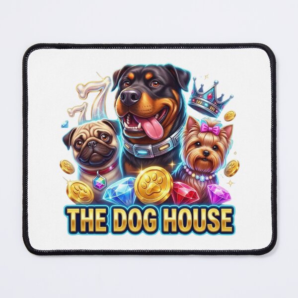 Item preview, Modern "The Dog House" Online Slots Jackpot Art designed and sold by LABUTI-SHOP.