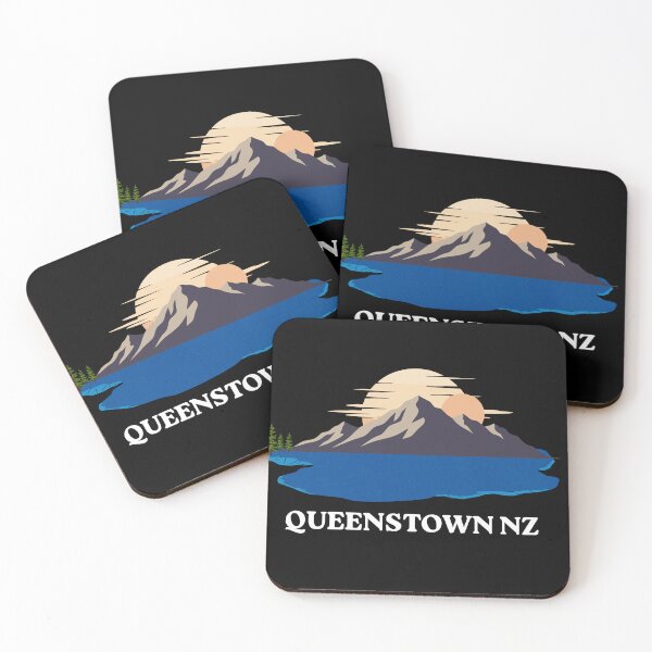 Item preview, Queenstown NZ Mountain Lake Sunset | New Zealand Travel Design designed and sold by Ink & Soul.