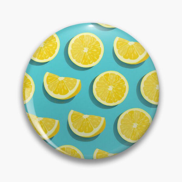 Item preview, Lemon Slices Seamless Pattern - Summer Citrus Teal Art designed and sold by LiFFYSTYLE.