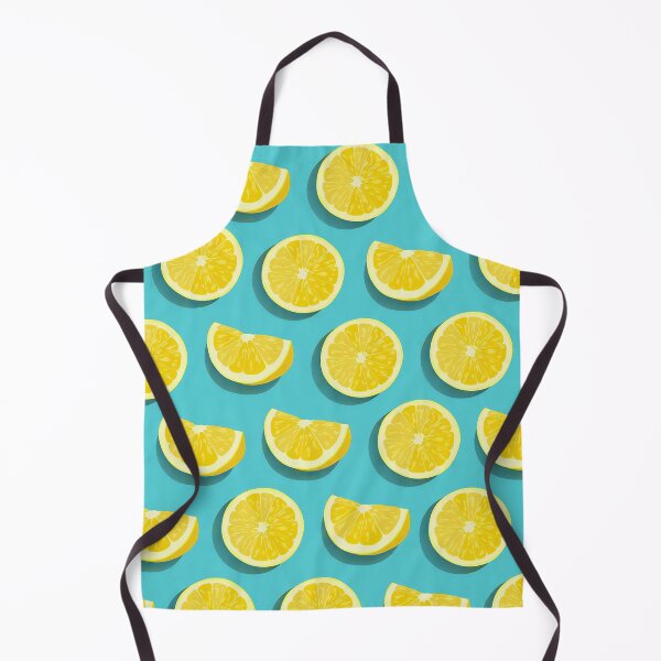 Item preview, Lemon Slices Seamless Pattern - Summer Citrus Teal Art designed and sold by LiFFYSTYLE.