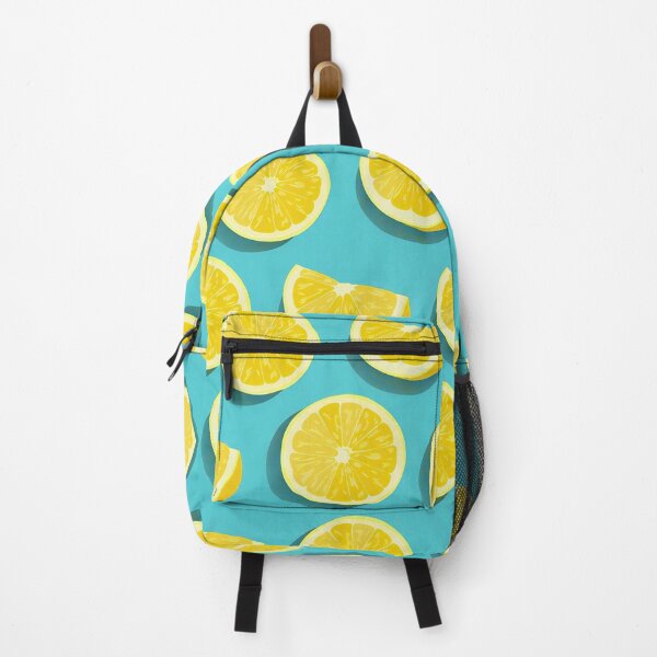 Item preview, Lemon Slices Seamless Pattern - Summer Citrus Teal Art designed and sold by LiFFYSTYLE.