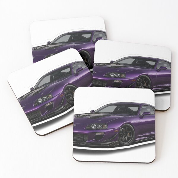 Item preview, Legendary Toyota Supra MK4 Sports Car Illustration designed and sold by AuraAuto.