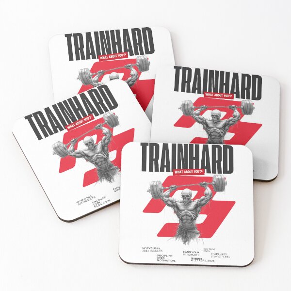 Item preview, Train Hard What About You – Skull Overhead Barbell Hardcore Gym Design designed and sold by TrainHardCo.