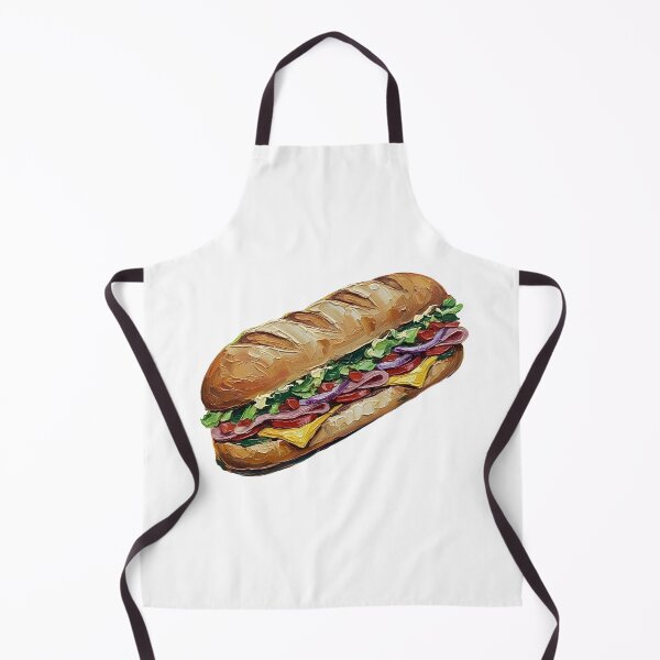 Item preview, Footlong Sub Sandwich Colorful Palette Knife Art designed and sold by GymTanLaundry.