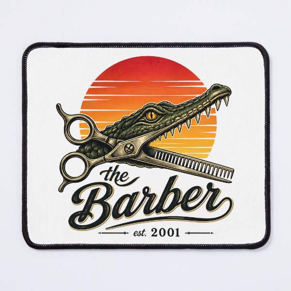 Item preview, Vintage Barber Crocodile Scissors Graphic designed and sold by Majnon8bp.
