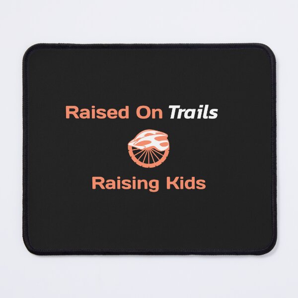 Item preview, Raised On Trails, Raising Kids - MTB Dad designed and sold by GreyTee.