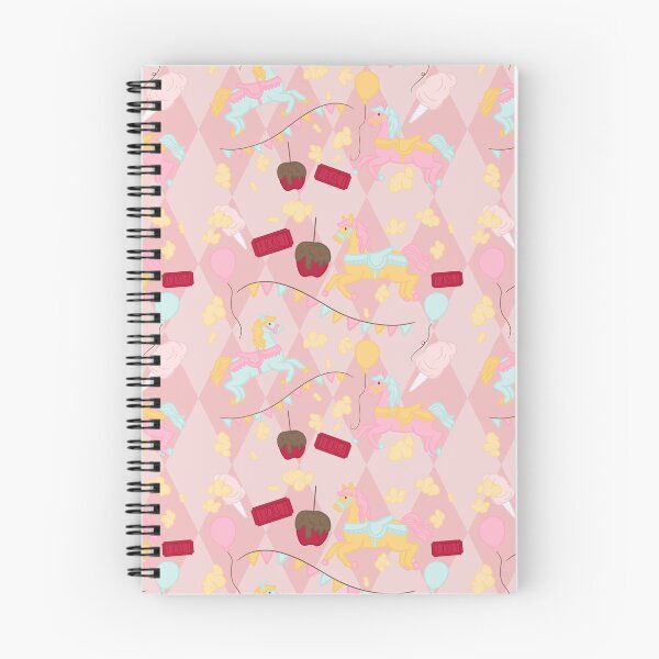 Item preview, Cute Carnival Seamless Pattern - Pastel Carousel Horses, Balloons, Tickets & Sweets designed and sold by DragonsHoard07.