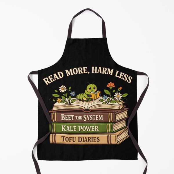 Item preview, Read More Harm Less Beet The System Funny Bookworm Vegan Gift designed and sold by Ali-printshop.