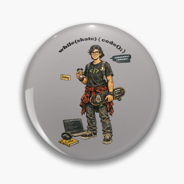 Item preview, Software Engineer Coder Whose Hobby is Skateboarding URM designed and sold by urmaddad.