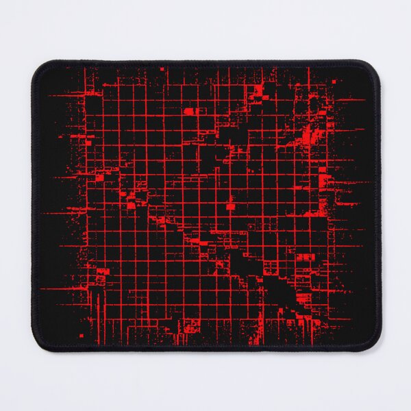 Artikelvorschau, Glitch Grid Distortion Shirt – Cyberpunk Red Abstract Matrix Design entworfen und verkauft von UnglaublichGut.
