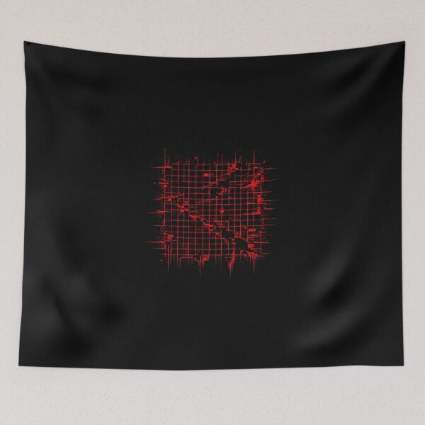 Item preview, Glitch Grid Distortion Shirt – Cyberpunk Red Abstract Matrix Design designed and sold by unglaublichGut.