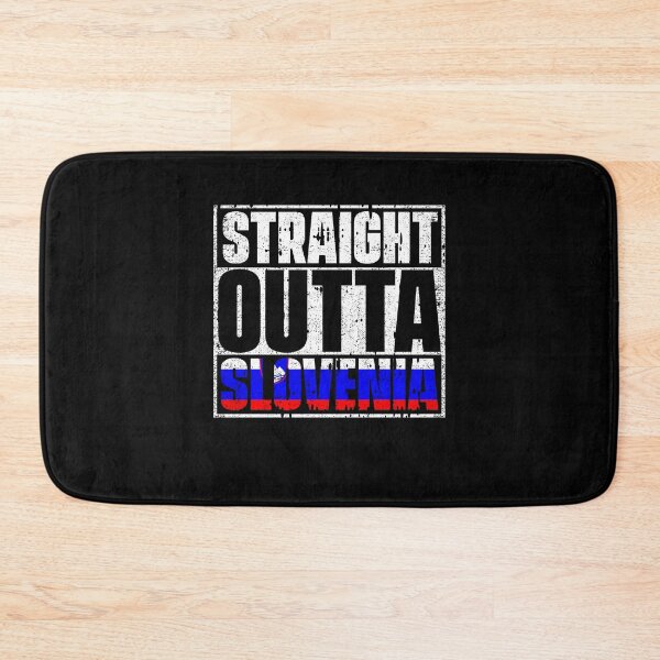 Item preview, Straight Outta Slovenia Flag designed and sold by CosmoKitsch.