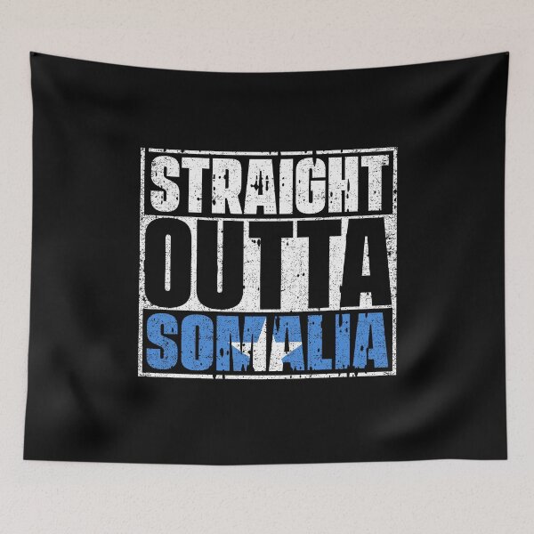 Item preview, Straight Outta Somalia Flag designed and sold by CosmoKitsch.