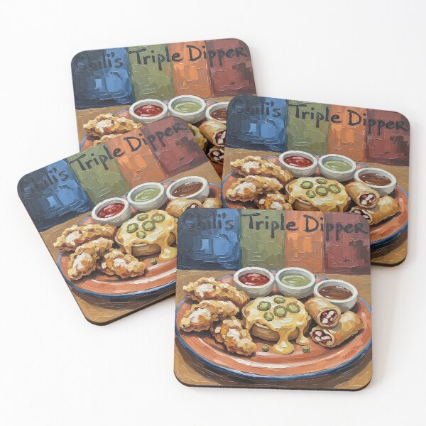 Item preview, Triple Dipper Appetizer Platter Colorful Palette Knife Art designed and sold by GymTanLaundry.