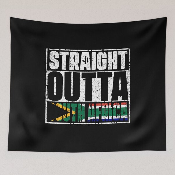 Item preview, Straight Outta South Africa Flag designed and sold by CosmoKitsch.