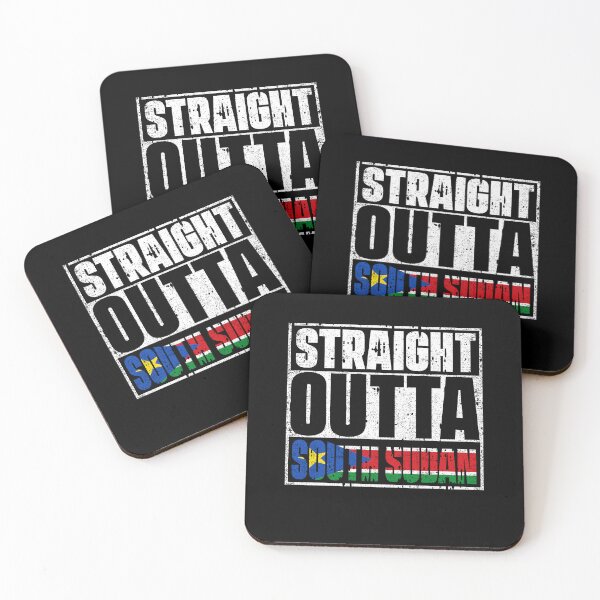Item preview, Straight Outta South Sudan Flag designed and sold by CosmoKitsch.
