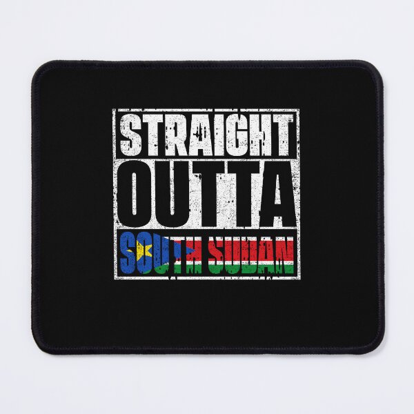 Item preview, Straight Outta South Sudan Flag designed and sold by CosmoKitsch.