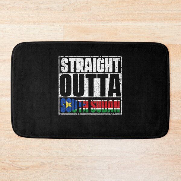 Item preview, Straight Outta South Sudan Flag designed and sold by CosmoKitsch.