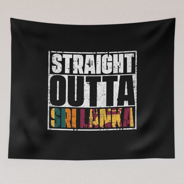 Item preview, Straight Outta Sri Lanka Flag designed and sold by CosmoKitsch.