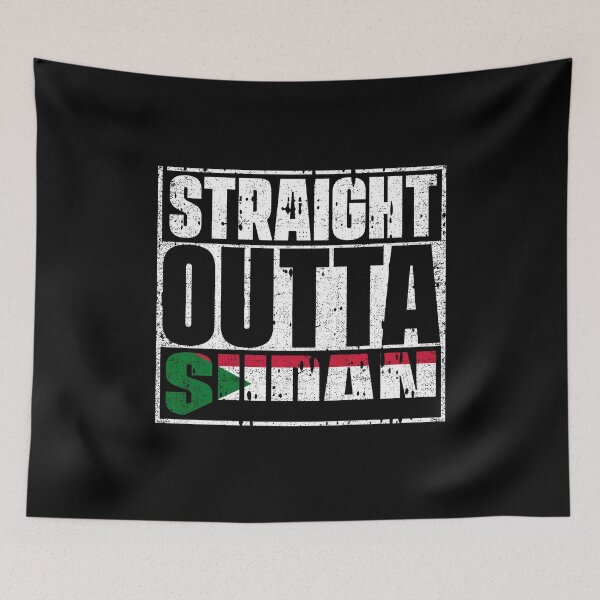 Item preview, Straight Outta Sudan Flag designed and sold by CosmoKitsch.