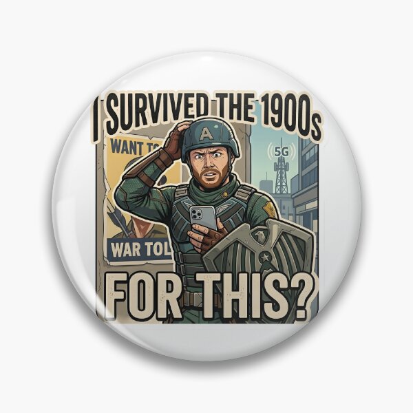 Item preview, Soldier Boy "From the 1900s" Meme - Funny Superhero Sticker designed and sold by Echo Meme.