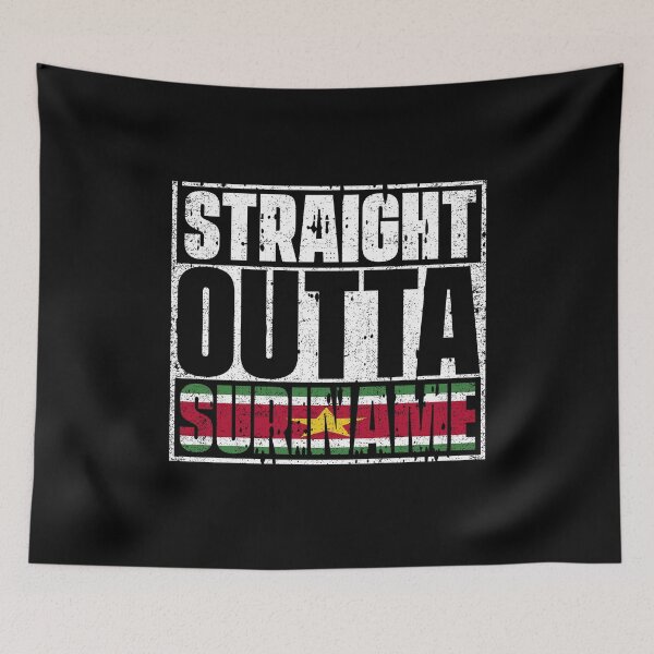 Item preview, Straight Outta Suriname Flag designed and sold by CosmoKitsch.