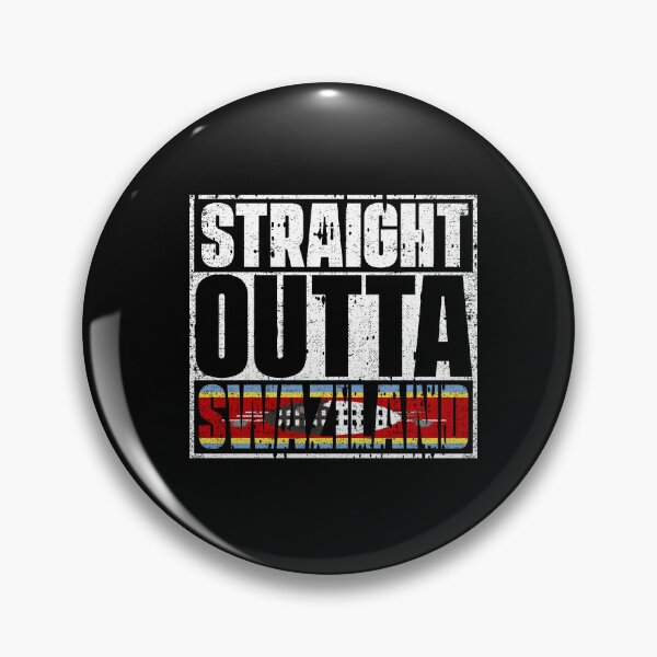 Item preview, Straight Outta Swaziland Flag designed and sold by CosmoKitsch.