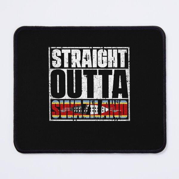 Item preview, Straight Outta Swaziland Flag designed and sold by CosmoKitsch.