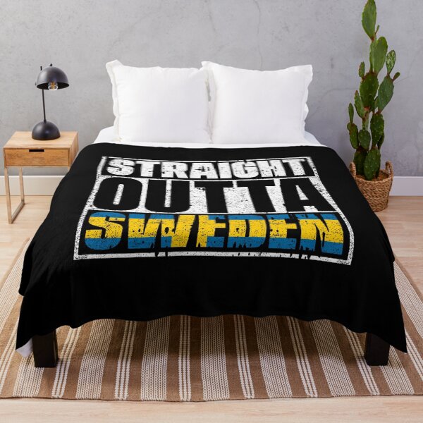 Item preview, Straight Outta Sweden Flag designed and sold by CosmoKitsch.