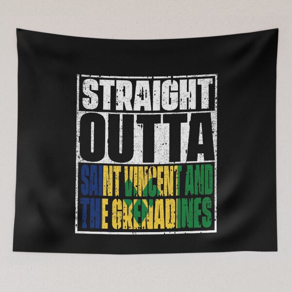 Item preview, Straight Outta Saint vincent and the grenadines Flag designed and sold by CosmoKitsch.