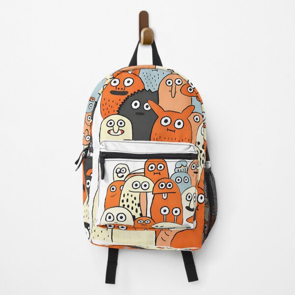 Item preview, Quirky Monster Crowd - Minimalist Doodle Art designed and sold by LumePrint.