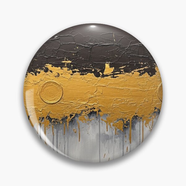 Item preview, Abstract Black Gold Texture Drip Painting designed and sold by PixorStudio.