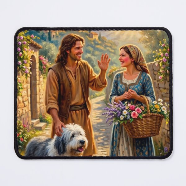 Item preview, The couple greeted each other. designed and sold by PP&RAINBOW SHOP.