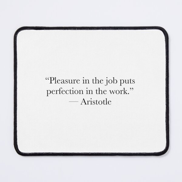 Item preview, Aristotle Quote on Work and Excellence – Classical Philosophy Design designed and sold by The Prose Atelier.