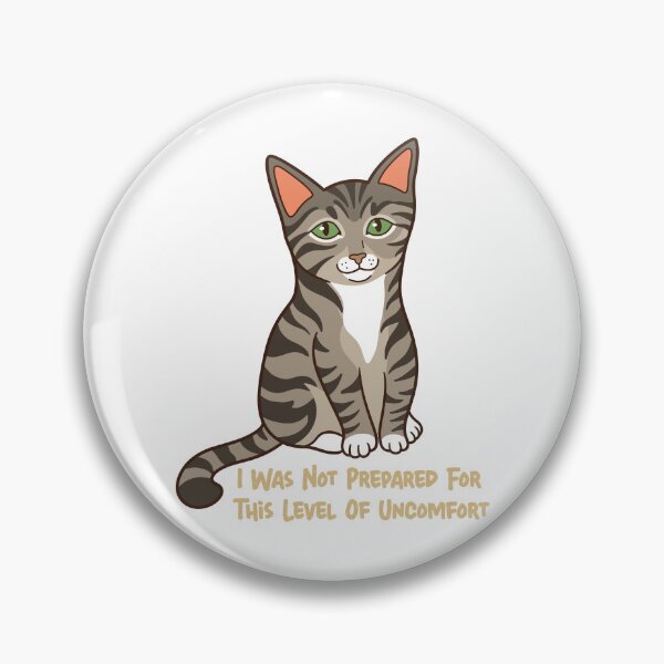 Item preview, Level of Uncomfort - Awkward Tabby Cat designed and sold by Sandramanhaten.