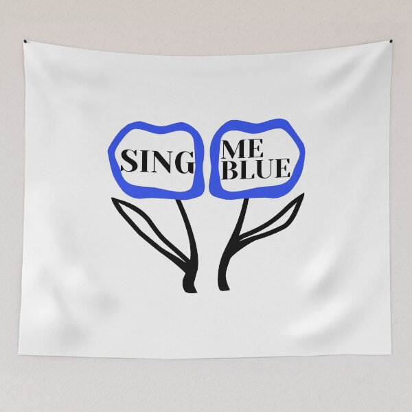 Item preview, Sing Me Blue Duo Musical Flower Art designed and sold by LekkieStudioArt.