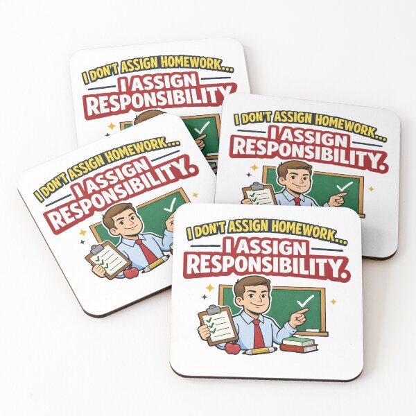 Item preview, I Assign Responsibility Funny Teacher designed and sold by CoolTShirtDesign.