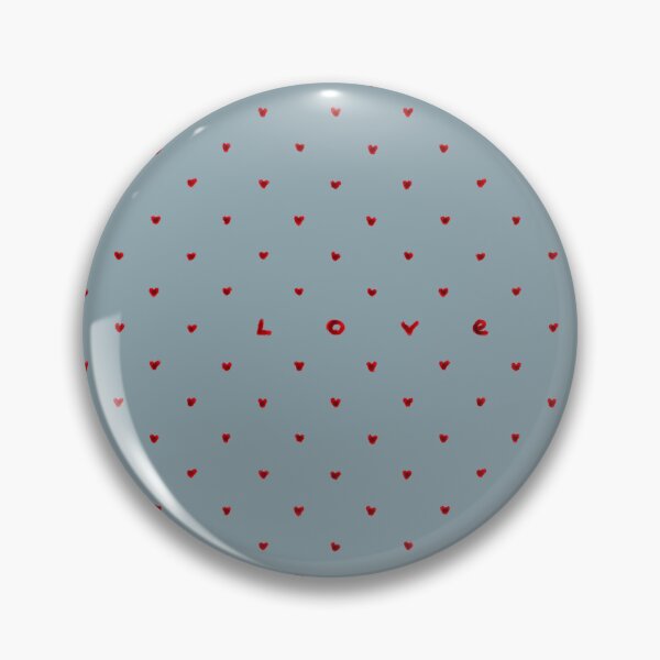Item preview, Minimal Love Hearts Pattern Cute Romantic Aesthetic Design (blue background) designed and sold by GDNA.