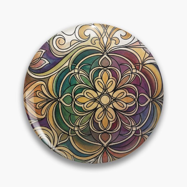 Item preview, Ornate Watercolor Mandala Filigree Design designed and sold by PixorStudio.