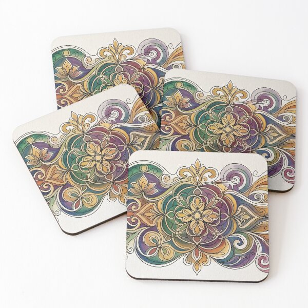 Item preview, Ornate Watercolor Mandala Filigree Design designed and sold by PixorStudio.