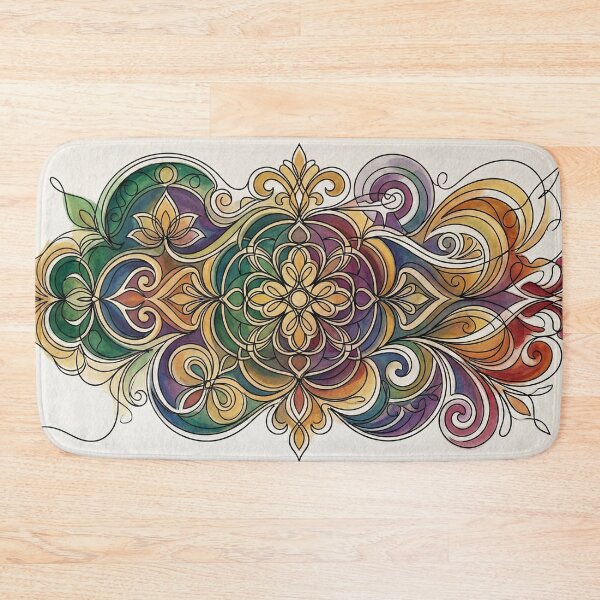 Item preview, Ornate Watercolor Mandala Filigree Design designed and sold by PixorStudio.