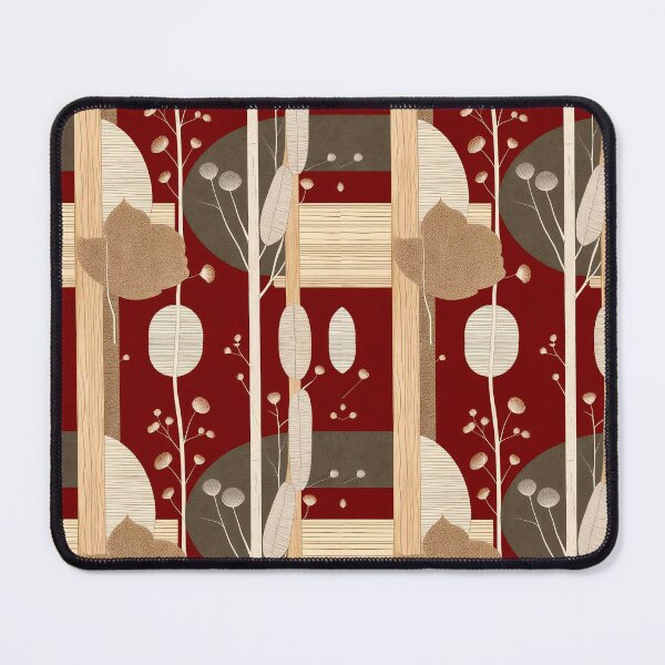 Item preview, Modern Diagonal Line Pattern with Minimalist Botanical Accents designed and sold by semenol.