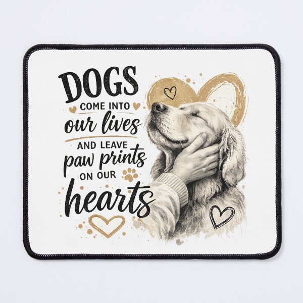Item preview, Dogs Come Into Our Lives Paw Prints On Our Hearts Emotional Dog Lover Gift designed and sold by Wear Sculpt.