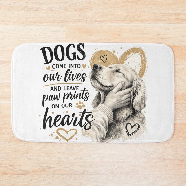 Item preview, Dogs Come Into Our Lives Paw Prints On Our Hearts Emotional Dog Lover Gift designed and sold by Wear Sculpt.
