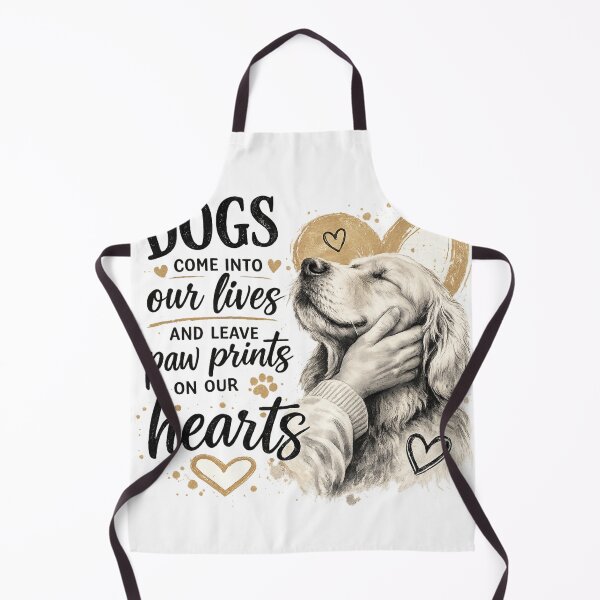 Item preview, Dogs Come Into Our Lives Paw Prints On Our Hearts Emotional Dog Lover Gift designed and sold by Wear Sculpt.