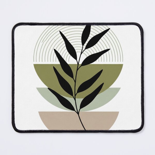 Item preview, Minimalist Branch Geometric Arc Composition designed and sold by PixorStudio.